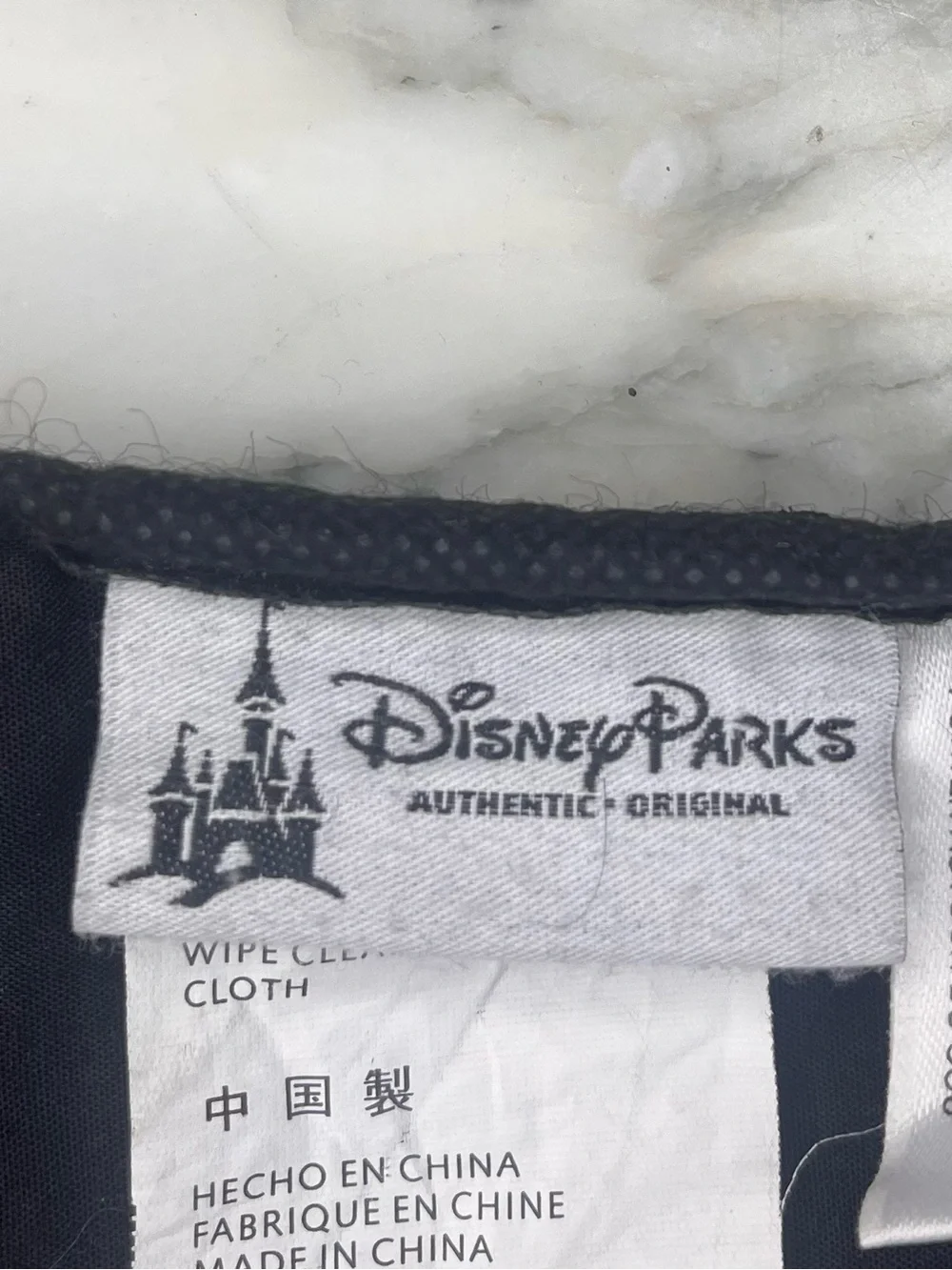 Disney Black Drawstring Backpack with Colorful 25th Anniversary Graphic